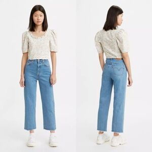 Levi’s | Ribcage Straight Ankle Jeans in Jazz Wave Medium Wash 29X29